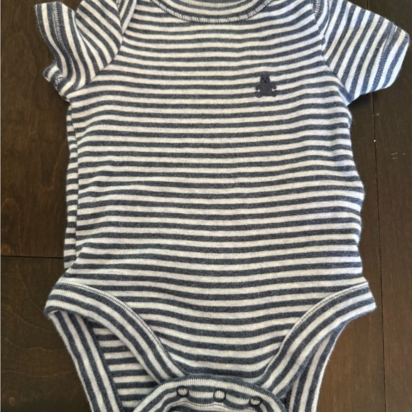 GAP Navy and White Striped Baby One Piece - Picture 3 of 3